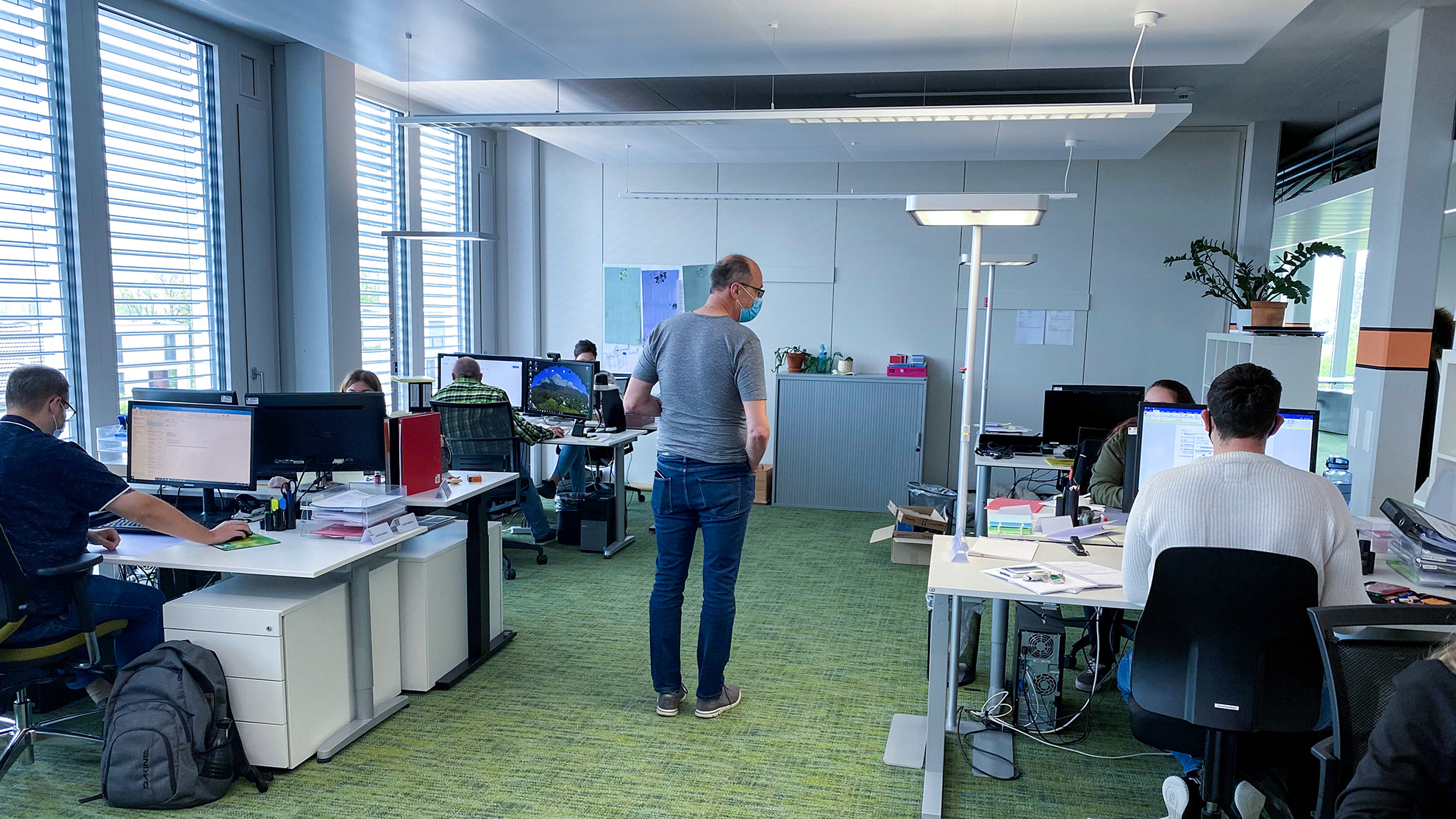 Blick ins Büro Office-Dienstleistungen