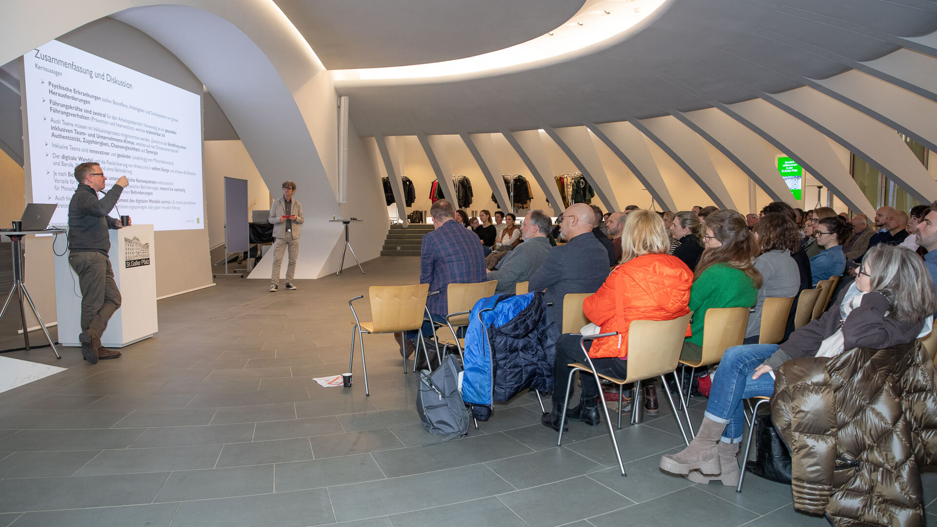 Einblick Forum Integration im St. Galler Pfalzkeller